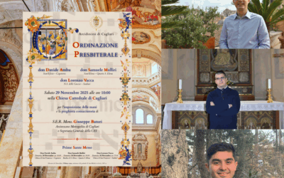 Ordinazioni in Cattedrale: tre nuovi sacerdoti a servizio della Chiesa di Cagliari